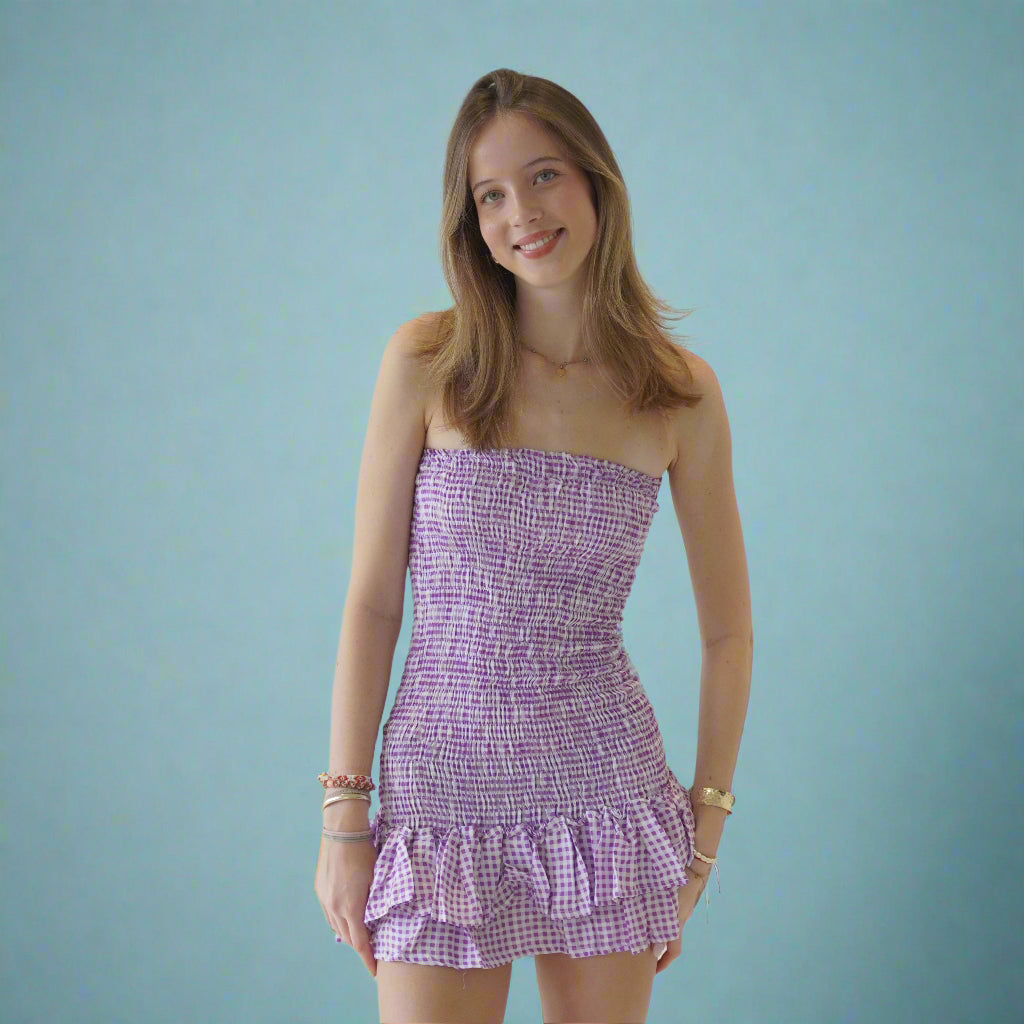 Violet Ruched Dress