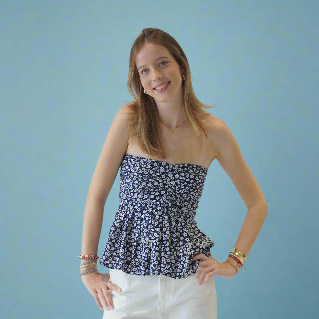 Baby Doll Top Blue