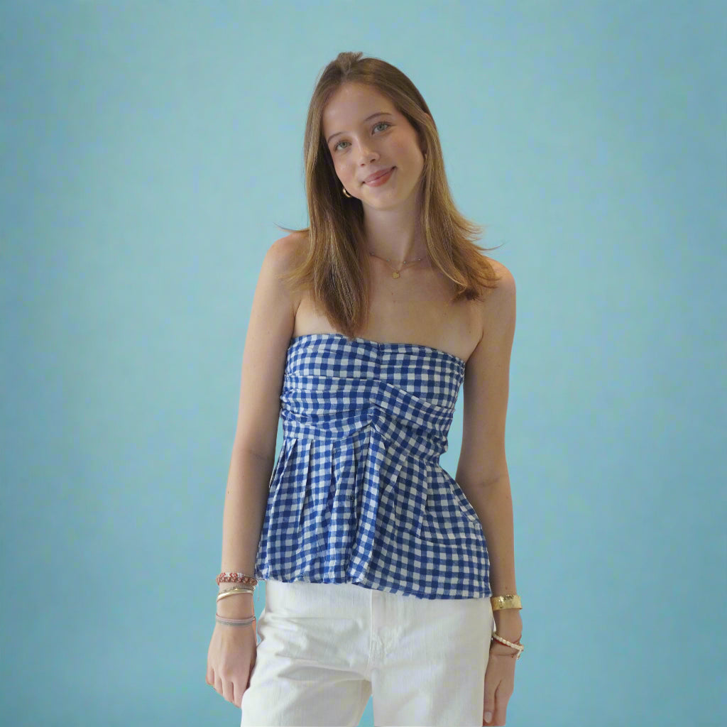 Baby Doll Top Blue