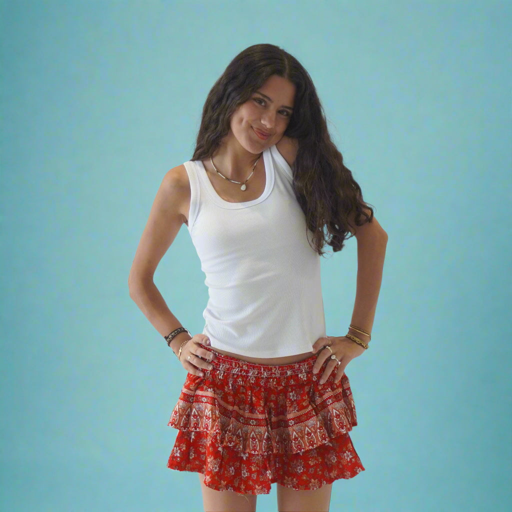 Mini Skirt Red
