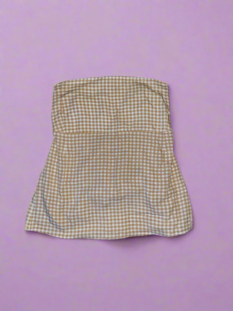 Tie Back Top Beige