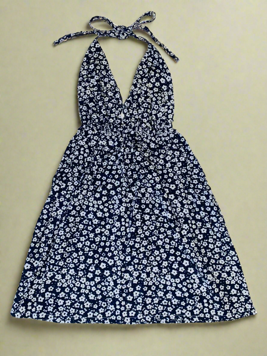 Sun Dress Navy Blue