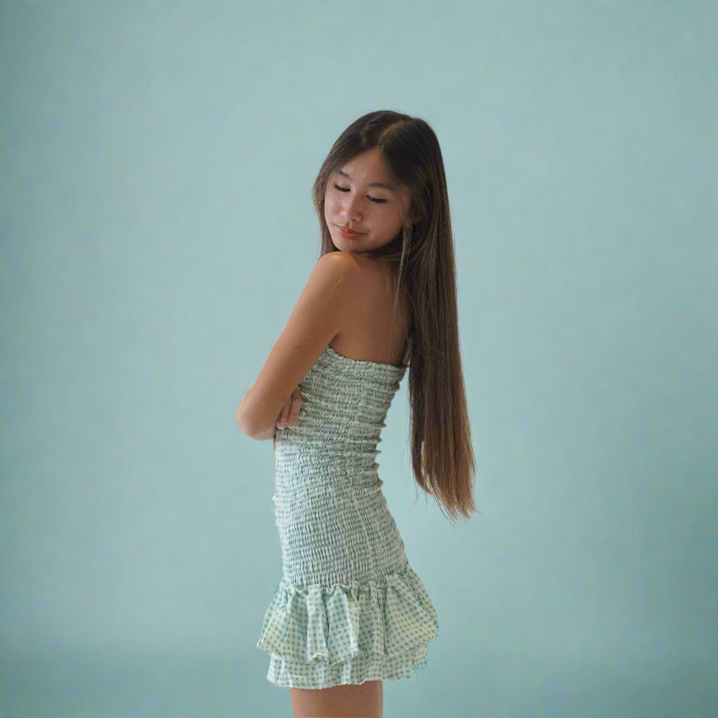 Green Ruched Dress