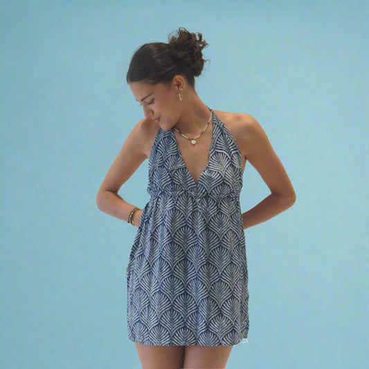 Sun Dress Navy Blue