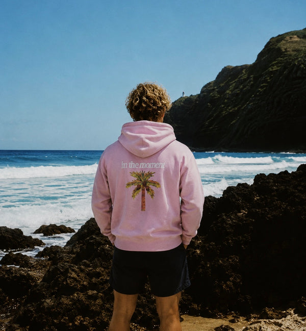 Pink Palm Hoodie