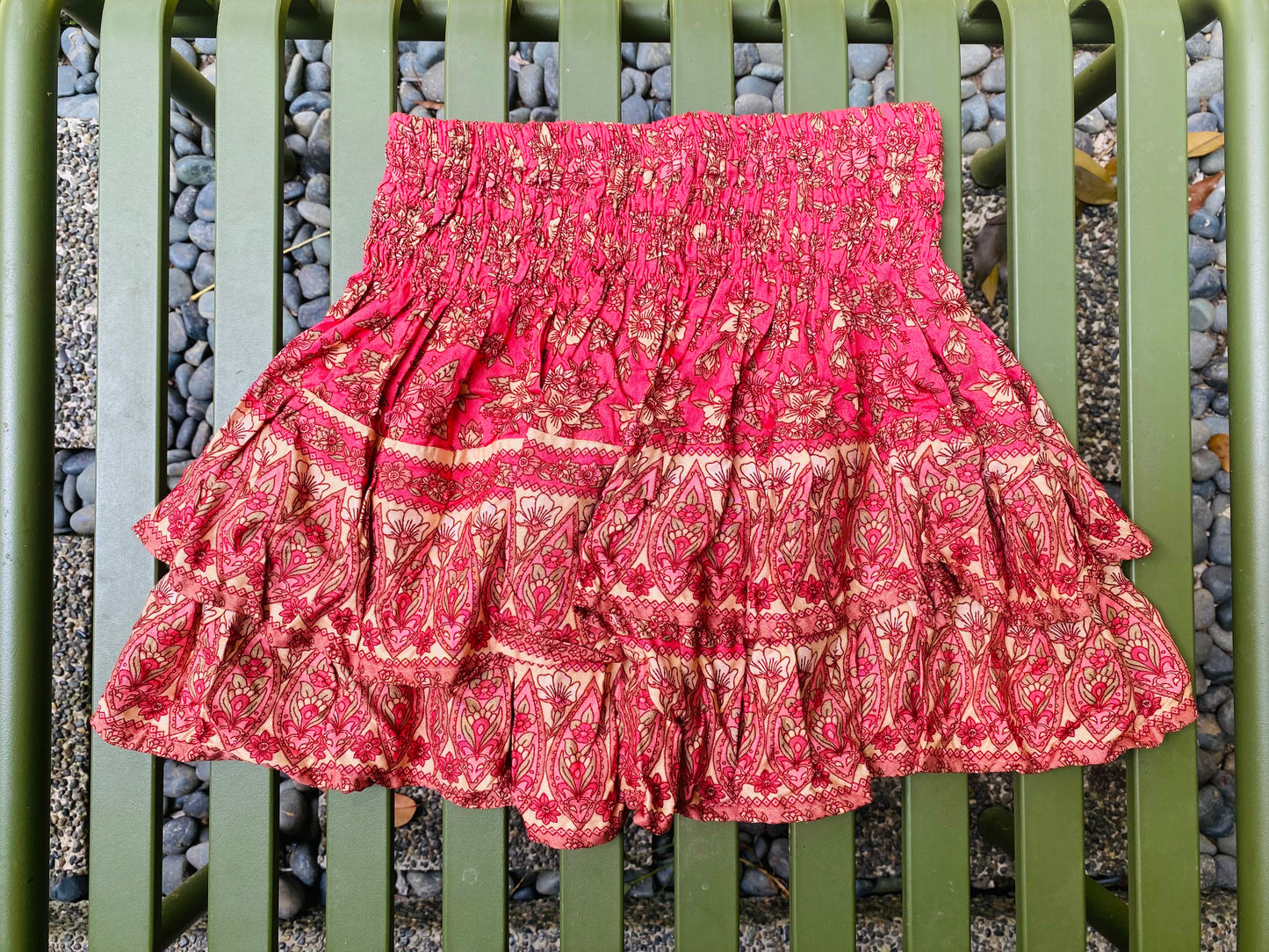 New Patterned Skirt (Red)