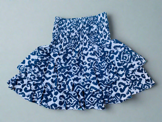 New Patterned Skirt (Blue)