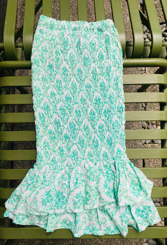 Mint Ruched Dress