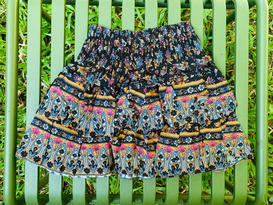 New Patterned Skirt (Black)