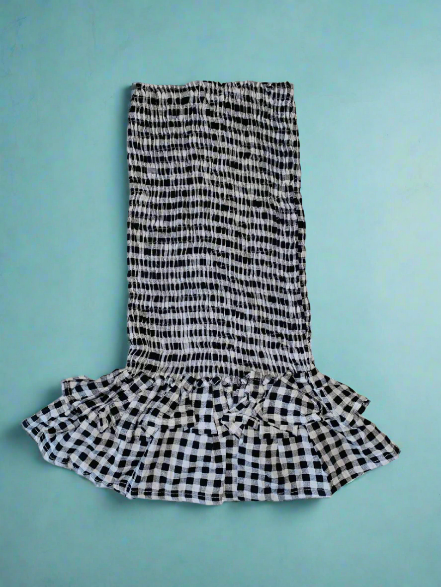 Black Ruched Dress