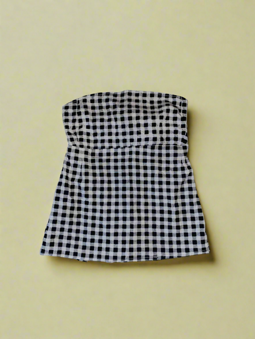 Tie Back Top Black