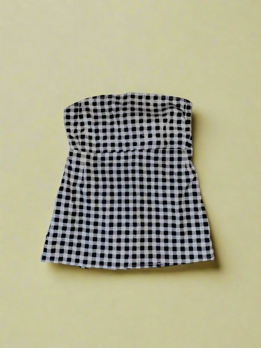 Tie Back Top Black