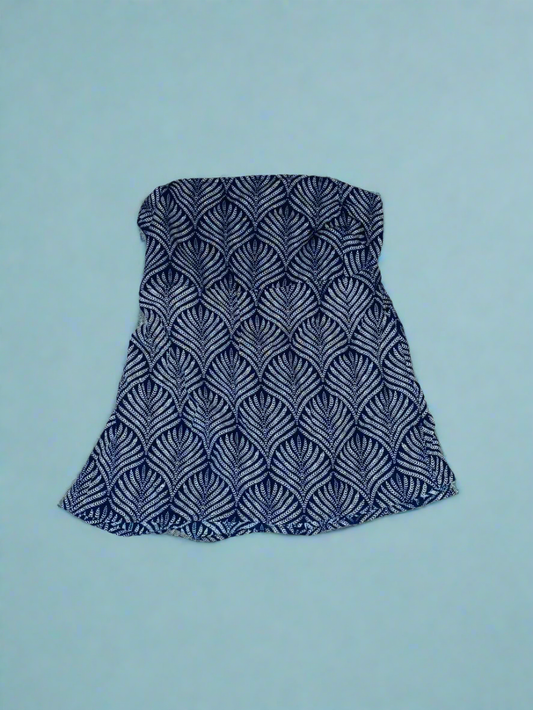 Tie Back Top Navy Blue