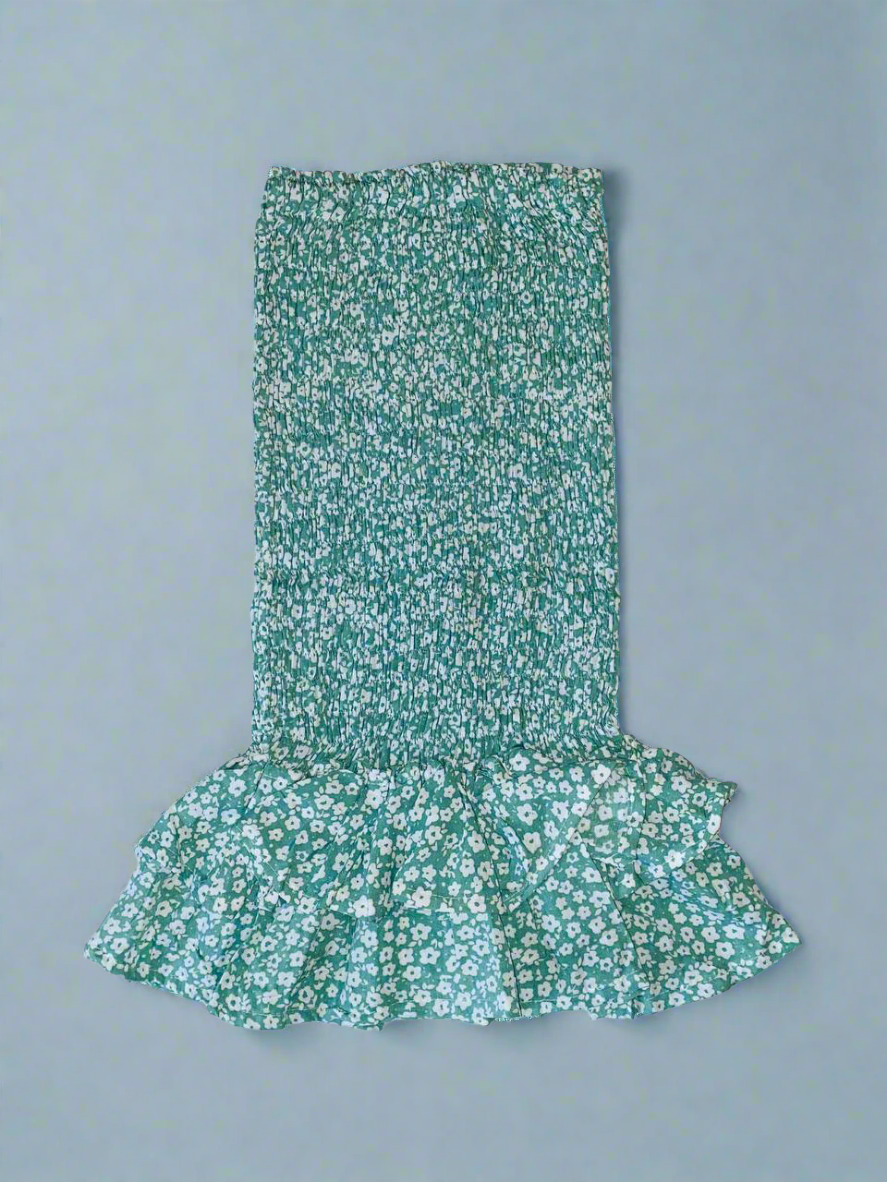 Green Ruched Dress