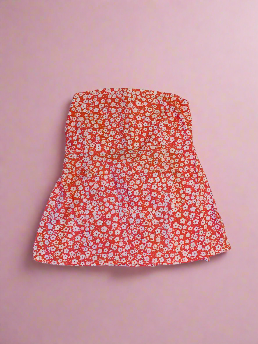 Tie Back Top Orange