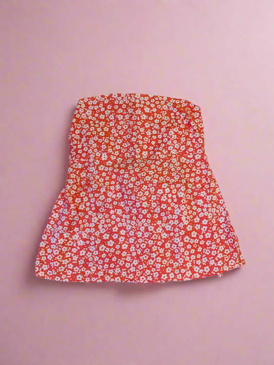 Tie Back Top Orange